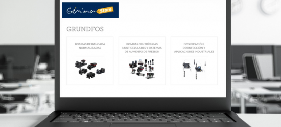 El catálogo de GRUNDFOS ya disponible en GÉMINA STORE