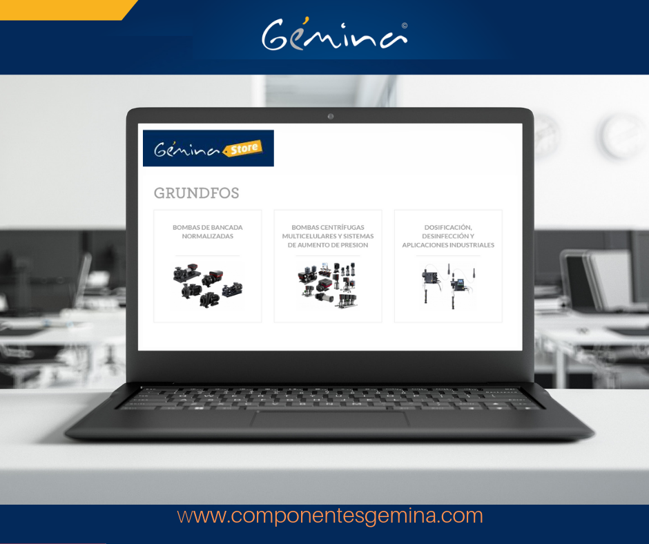 El catálogo de GRUNDFOS ya disponible en GÉMINA STORE